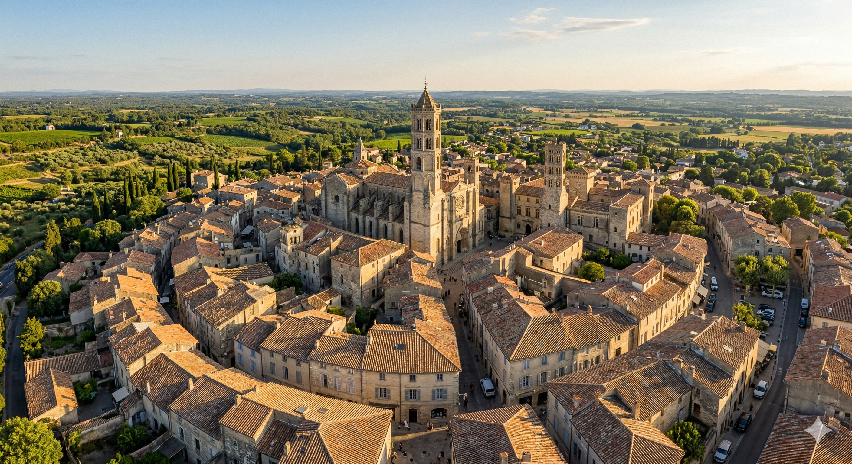 Carte Uzès centre-ville — localisation cabinet